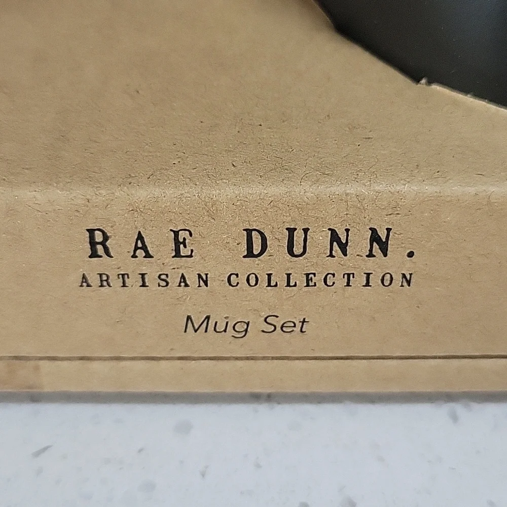 Rae Dunn Princess Prince Pink Black Mug Set Brand New